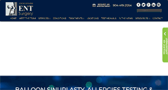 Desktop Screenshot of jacksonvilleentsurgery.com